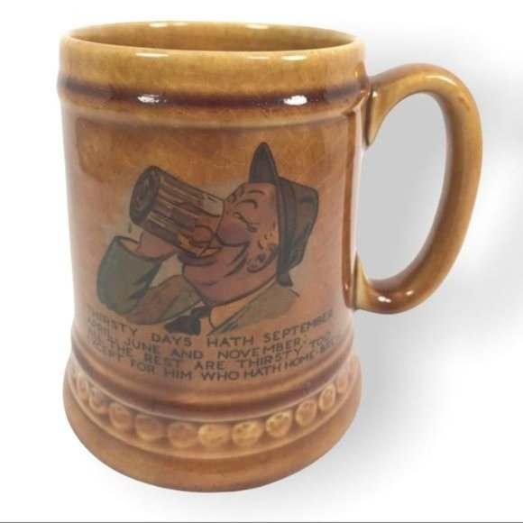Lord Nelson Pottery Mug  "Thirsty Days"  Golden Brown  8-71 - Picture 2 of 7